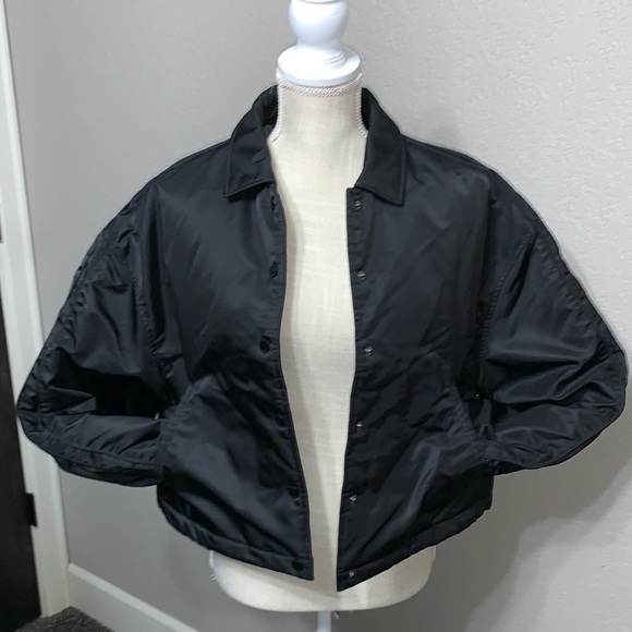 Hudson Black Boxy Crop Jacket S